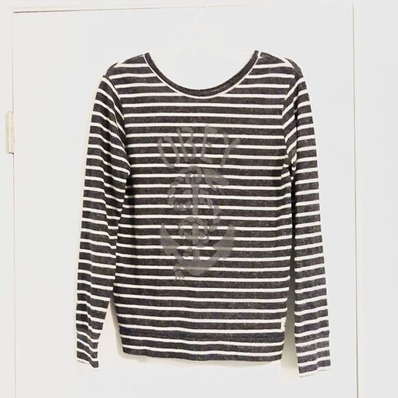 Obey Grey Anchor & Snake Striped Sweatshirt - Picture 6 of 7
